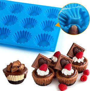 <span class=keywords><strong>Moule</strong></span> à beurre d'arachide en silicone <span class=keywords><strong>Mini</strong></span> <span class=keywords><strong>moule</strong></span> à tarte pour morsure Taille Graisse Bombes Chocolat Bonbons <span class=keywords><strong>Moule</strong></span> pour Brownie Gâteau Outils - Product Image 3