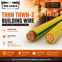 Cable Eléctrico Flexible de Cobre PVC para Exteriores y Construcción, 600V Thh Thhn Thw Thwn-2 4/0 3/0 2/0 1/0 AWG, para Filipinas