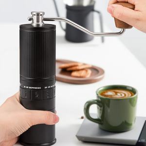 Kingze เครื่องบดกาแฟมือหมุนปรับได้ด้วยมือแบบแมนนวลปรับได้ทำจากกรวยฟันผี - Product Image 3