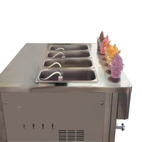 Nouvelle machine à crème glacée certifiée CE 150L haute productivité avec yaourt et chocolat, 7 saveurs, glace molle et refroidisseur rapide
