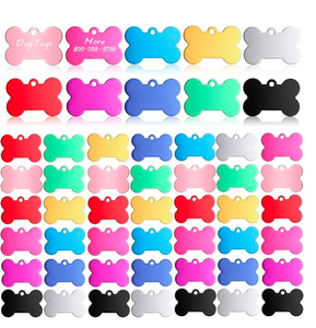 Targhette Identificative Personalizzabili <span class=keywords><strong>per</strong></span> Animali Domestici, in Alluminio, <span class=keywords><strong>per</strong></span> Cani e <span class=keywords><strong>Gatti</strong></span> - Product Image 1