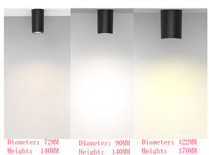 P9011 Cylindre monté en surface LED GU10 Downlight Luminaire <span class=keywords><strong>Salle</strong></span> <span class=keywords><strong>de</strong></span> <span class=keywords><strong>bain</strong></span> moderne led Plafond Spot Fitting Spot - Product Image 3