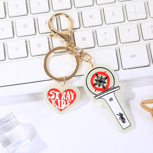 Kpop พวงกุญแจอะคริลิคเรืองแสงกลุ่มเกาหลี (G) I-DLE แปลกๆสำหรับเด็กพวงกุญแจพลาสติก - Product Image 3