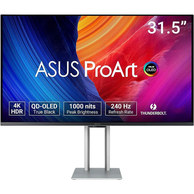ProArt Display PA32UCDM- UHD 32" 3840 X 2160(4K) HDR QD-OLED Professional Monitor 240Hz, 0.1ms, Auto Calibration 99% DCI-P3