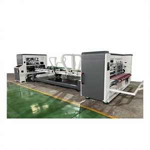 Automatic Box Gluing Machinery Carton Folding Glue Machine Carton <b>Folder</b> Gluer Machine for Corrugated Paperboard Box - Product Image 1
