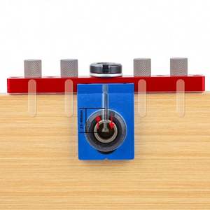 ANDUUK W-135 Jig Doweling Murah, Jig Lubang Saku yang Dapat Disesuaikan, Panduan Pengeboran untuk Sambungan Kayu, Skala Penandaan Laser Presisi - Product Image 4