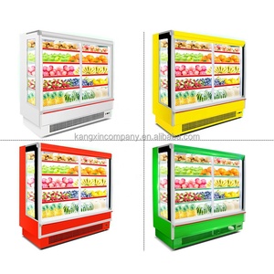 Vitrine Réfrigérée Professionnelle pour Supermarchés, Présentoir Vertical pour Légumes et Fruits, Réfrigérateur Vitrine - Product Image 6