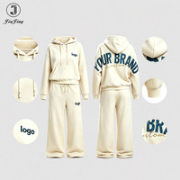 Ensemble de survêtement personnalisé : Sweat à capuche imprimé effet vieilli et pantalon large en molleton premium – Fournisseur
