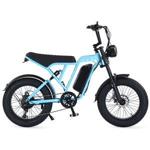 Bicicleta Eléctrica Fatbike V8 V20, Bicicleta de Montaña Económica con Llantas Gruesas, Frenos de Disco, Bicicleta Eléctrica - Product Image 2