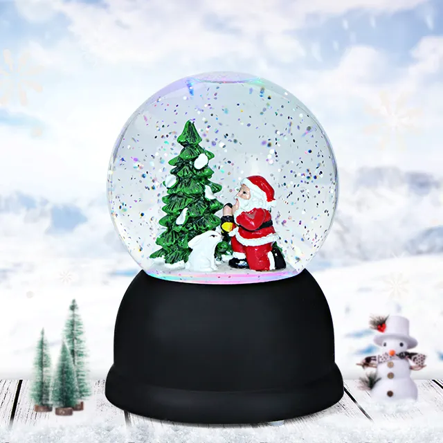 Высококачественный Рождественский фонарь, украшение на заказ, красивый домашний хрустальный шар для подруги, дешевый пластиковый снежный шар