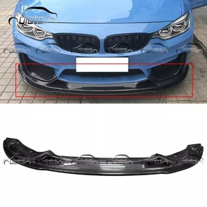 R Style Carbon Fiber Front Bumper Lip Chin Spoiler Wing <b>Splitter</b> for BMW F80 M3 F82 F83 M4 Front Lip - Product Image 2