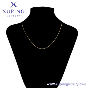 <span class=keywords><strong>Xuping</strong></span>-collar de oro de 14 quilates para hombre, Gargantilla neutral, <span class=keywords><strong>material</strong></span> de cobre, protección ambiental, joyería simple, nuevo diseño, A00725711 - Product Image 6