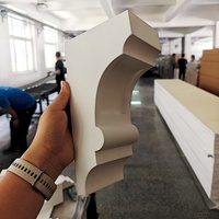 Console de poutre en PU blanc, style européen, en polyuréthane, matériaux décoratifs finis : Capitales pour la décoration de la maison