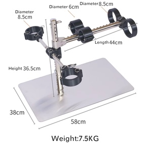 Support de Contrainte Professionnel BDSM pour Entraînement de <span class=keywords><strong>Poney</strong></span>, Station de Bondage SM Robuste en Acier Inoxydable, Menottes Multipoints en Résine Réglables - Product Image 2