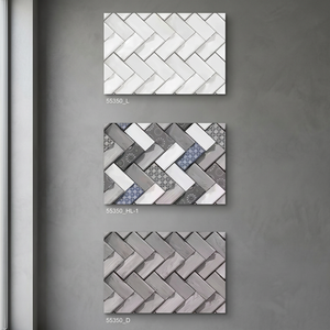 Azulejos de baño de ducha modernos de 30x45cm, azulejos decorativos de cerámica con diseño de flores 3D de 300x450mm, azulejos interiores de suelo y pared de 12x18 - Product Image 6