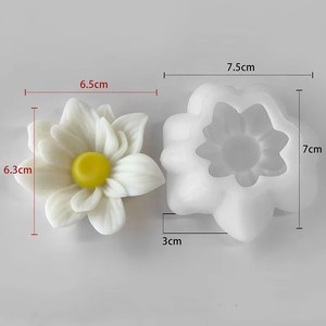 Tendance 2 Styles 3D Fleur Silicone Moule pour DIY Aromathérapie Bougie Moules Chambre Décor et Cadeaux-Gâteau Outils - Product Image 5