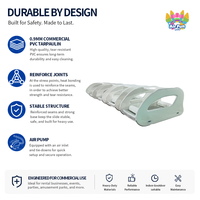 Yacht gonflable personnalisé, jeu aquatique électrique, matériau PVC flottant, capacité 100-500 kg, équipement gonflable aquatique pour parc aquatique et complexe hôtelier