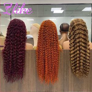 Perruque Lace Front Bouclée Pré-Pluckée Noire Blonde Marron avec Mèches, Cheveux Humains Vierges, Personnalisable en Gros, Fournisseur Populaire, Livraison Directe - Product Image 4