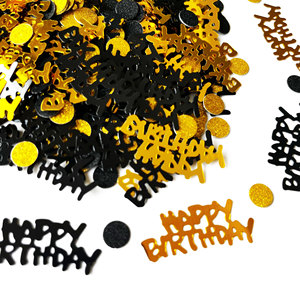 15g Black Gold Digital Birthday Confetti Birthday <strong>Party</strong> Tabletop Sprinkling Glitter 30 40 50 <strong>Year</strong> <strong>Old</strong> <strong>Party</strong> - Product Image 2