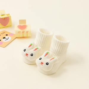 Kaus kaki sandal balita Anti selip, kaus kaki bayi Anti selip, kaus kaki pergelangan kaki hewan katun pegangan Anti licin dengan sol Anti selip untuk bayi baru lahir - Product Image 5
