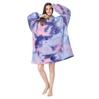 2022 paresseux TV pull chemise de nuit à capuche maison robe flanelle grande taille épais laine automne hiver à capuche couverture