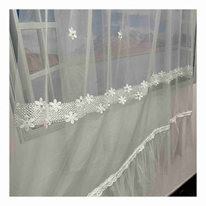 <span class=keywords><strong>Pas</strong></span> <span class=keywords><strong>cher</strong></span> Prix Broderie Dentelle Voile Sheer <span class=keywords><strong>Blanc</strong></span> Maille Rideau <span class=keywords><strong>Tissu</strong></span> Pour Fenêtre Écran Chambre Balcon - Product Image 1