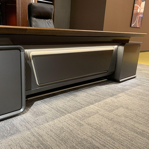 Diseño de escritorio de oficina moderno de alta calidad E1 MFC Wooden Boss Office Building Company Furniture - Product Image 4