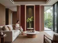 Panneau mural WPC, éclairage linéaire encastré intérieur, profil en aluminium avec bande LED YB3021-44-1