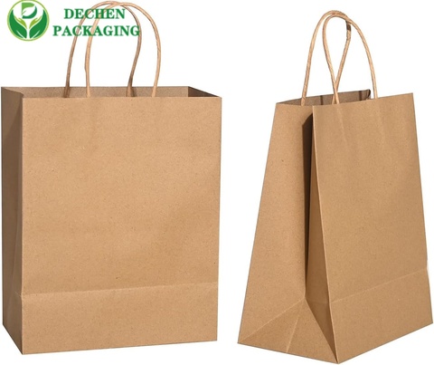 Twisted Handle Kraft Paper Shopping Bags