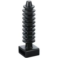100 pièces/sac plastique Nylon plastique attache de câble support câble fil Zip attaches monte blanc et noir 8MM