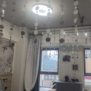 Guirlande de 100 m de cercles scintillants argentés pour décorations de fête, bannière de paillettes suspendues, toile de fond, cercles à paillettes suspendus - Product Image 3