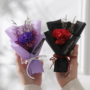 Regalo <span class=keywords><strong>de</strong></span> Navidad y San Valentín, Flores <span class=keywords><strong>de</strong></span> Clavel, Girasoles Artificiales, Ramo <span class=keywords><strong>de</strong></span> Flores Secas <span class=keywords><strong>de</strong></span> Jabón, Regalo <span class=keywords><strong>para</strong></span> Mujeres y Niñas - Product Image 6