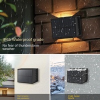 Lámpara Solar de Pared para Exteriores con Ángulo de Haz Ajustable, Carga y Descarga de Alta Eficiencia, Impermeable