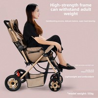Poussettes multifonctionnelles pour enfants à vue panoramique, poussettes pliantes pour nouveau-nés, pour les voyages et l'usage quotidien