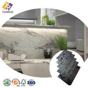 Tablero HPL Ignífugo con Patrón de Mármol, <span class=keywords><strong>Contrachapado</strong></span> Resistente al Fuego, Uso Decorativo para Hoteles, Centros Comerciales, Escuelas y Hospitales - Product Image 1