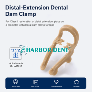 Dentale Gummi-Distal-Extension-Dam-Klemme, autoklavierbar, für Maschinen, Sektionsmatrixband, Molarenclips zur Zahnreparatur, für Dentallabore - Product Image 6