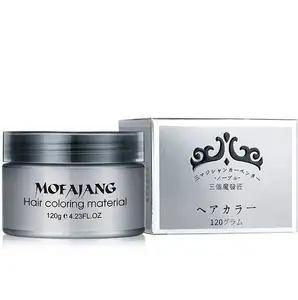 Mofajang颜色头发一次性发色蜡染料一次性成型粘贴条奶奶绿色染发剂蜡泥奶油