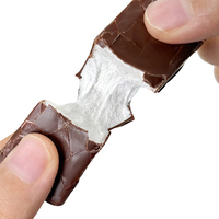 Caramelos ODM al por mayor, etiqueta privada personalizada, barra de malvavisco recubierta de Chocolate crujiente, Halal Choco, malvas recubiertas, dulces, juguetes de caramelo para niños