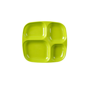 A5 Imitation Porcelain <b>Melamine</b> Creative Multi-Compartment Dinner <b>Plate</b>, Canteen Fast Food <b>Plate</b>, Rectangular Plastic School - Product Image 1