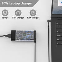 Cargador de 65W para Portátil, 19.5V 3.33A 4.5*3.0mm, Adaptador de Corriente CA para Portátiles HP Chromebook Serie 14 PA-1650-32HE 709985