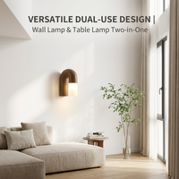 Lampe de lecture YH, abat-jour de chevet, éclairage de bureau, lampe de table en bois LED multicolore, moderne, minimaliste, en forme de U, lampe murale en bois