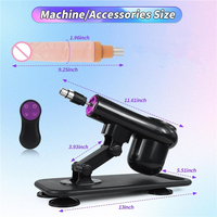 Kit sexuel féminin, machine sexuelle télescopique entièrement automatique, pistolet sexy, masturbateur féminin avec gode vibrant, jouets sexuels pour femmes