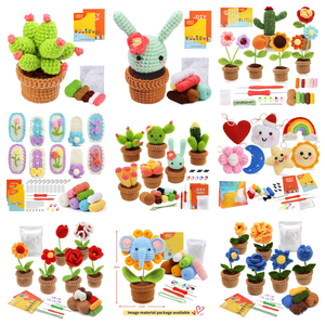 Kit de bricolage pour le tricot artisanal miniature, produits de <span class=keywords><strong>crochet</strong></span>, poupée au <span class=keywords><strong>crochet</strong></span>, kit de tricot au <span class=keywords><strong>crochet</strong></span> pour animaux, kit de sac au <span class=keywords><strong>crochet</strong></span> pour débutants - Product Image 4