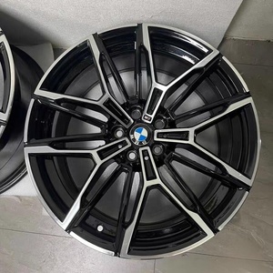 Trong kho 18-20 inch bóng đen gia công mặt hợp kim bánh xe 5x112 5x120 vành cho BMW m hiệu suất 3 4 5 Series X3 X5 - Product Image 1