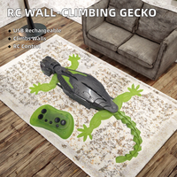 Robot Gecko Eléctrico Recargable con Control Remoto para Escalar Paredes, Juguete para Niños, Juegos de Broma para Niños