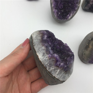 Geode di <span class=keywords><strong>Ametista</strong></span> all'ingrosso, Cluster di Cristallo, Quarzo <span class=keywords><strong>Viola</strong></span>, <span class=keywords><strong>Pietra</strong></span> da Tavolo per Feng Shui - Product Image 4