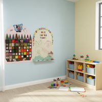 Tableau magnétique amovible Uni Felt, taille et forme personnalisées, tableau blanc interactif réutilisable avec effacement à l'eau pour la maison et les enfants