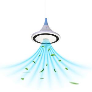 Modern invisible hanging <b>ceiling</b> fan 13 inch LED <b>light</b> BLDC motor energy saving silent airflow kitchen fan - Product Image 1