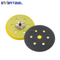 EVERTOOL Plaque de ponçage DA 6 pouces multi-trous, sans poussière, avec fixation auto-agrippante et extraction latérale des poussières
