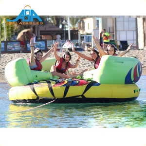 Tube de ski nautique gonflable pour 8 passagers, canapé aquatique UFO, fusée aquatique pour les sports nautiques - Product Image 1